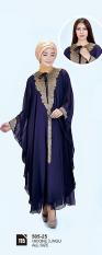 Original Azzurra Jual Gamis Muslimah Casual Wanita 505-25 Warna : Ungu Terbuat dari Bahan : Hicone