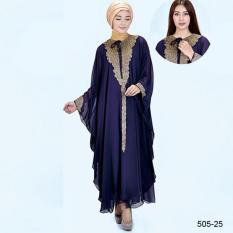 Original Azzurra Jual Gamis Muslimah Casual Wanita 505-25 Warna : Ungu Terbuat dari Bahan : Hicone