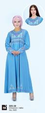 Original Azzurra Jual Gamis Muslimah Casual Wanita 505-30 Warna : Biru Terbuat dari Bahan : Spandek