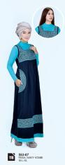Original Azzurra Jual Gamis Muslimah Casual Wanita 563-07 Warna : Navy Terbuat dari Bahan : Katun