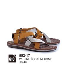 Original Azzurra Jual Sandal Gunung / Adventure Pria 552-17 Warna : Coklat Komb Terbuat dari Bahan : Webing