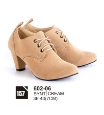 Original Azzurra Jual Sepatu Casual Heels Wanita 602-06 Warna : Cream Terbuat dari Bahan : Synt