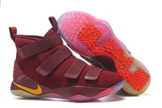 Original Bsketballs Shoe Sports LeBron James Mid Top Soldier 11 King James NBA 2017 FMVP Sneakers Men's Magenta (40-45) - intl