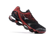 Asli MIZUNO Men's Wave Nubuat 5 Pecinta Sepatu Merah Mizuno 5 Fashion Kets Classic Olahraga dan Berjalan Bernapas Sepatu Kasual Pria-Intl