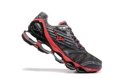 Original Mizuno Gelombang Wanita Nubuat 5 Menjalankan Mizuno 5 Shoe Grey/Red Fashion Kets Classic Olahraga dan Berjalan Bernapas Sepatu Kasual Pria-Intl