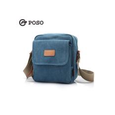 Original POSO PS-203 Blue - Vintage Retro Unisex Cross Strap Chest Pac