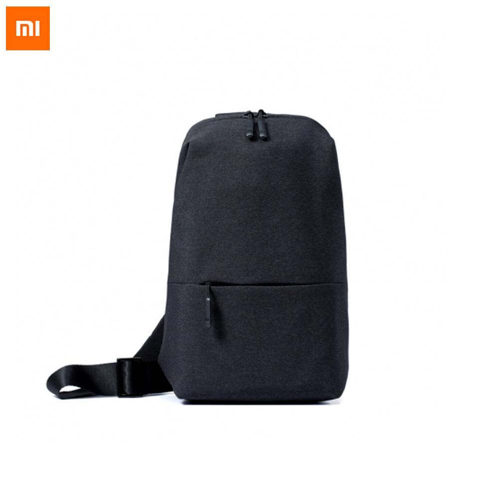Asli Xiaomi Ransel Rekreasi Perkotaan Tas Selempang untuk Pria dan Wanita Ukuran Kecil Bahu Tipe Ransel Uniseks untuk Kamera Dvd Ponsel-Hitam- internasional