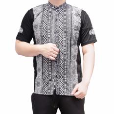 Ormano Baju Koko Muslim Pendek Eksklusif N41- Hitam