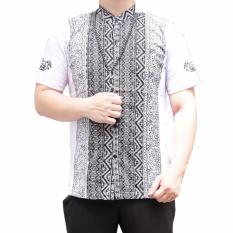 Ormano Baju Koko Muslim Pendek Eksklusif N43- Putih