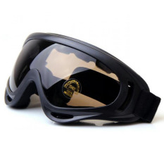 Kacamata Safety Airsoft Goggle Paintball Glasses Kacamata Ski - Coklat