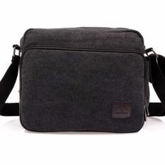 Ormano Tas Selempang Casual Kanvas Obsession Pria Wanita Bodypack Sling Bag Tas Bahu Slempang Jeans Shoulder Bags Laptop Banyak Slot Men Bergaya Stylish Cocok Untuk Travel Jalan-Jalan Berpergian Kerja Kuliah Sekolah Praktis Ergonomis Jinqiaoer TDX - Hitam