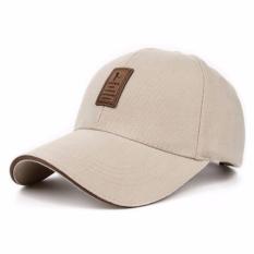 Ormano Topi Baseball Snapback Golf ED Cap Casual Polos Ediko Aksesoris Pria Wanita Men Women Fashion Accessories Hat Pelindung Tudung Tutup Penutup Kepala Anti Panas Head Protector Jalan Hangout Travel Olahraga Sporty Cool Keren - Beige