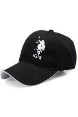 Ormano Topi Baseball Snapback Hip Hop Korean Style Polo Golf Cap - Hitam