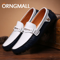 Orngmall Kulit Asli Putra Selip-ON & Pantofel Modis Sepatu Kulit Santai Sepatu Formal Sepatu Mengemudi Sepatu Perahu Sepatu malas