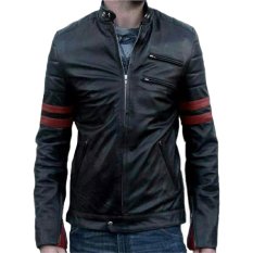 Oscar Jaket Semi Kulit - Hitam