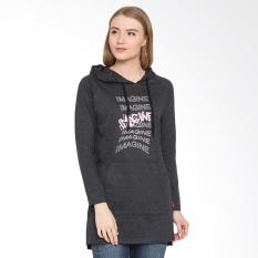 Osella Ladies Print Image Long Hoodie Sweater - Misty 81