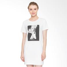 Osella Ladies Short Sleeve Tunic Print Or Not Woman T-Shirt - White