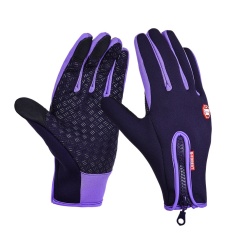 Outdoor Olahraga Hiking Musim Dingin Sepeda Bersepeda Gloves untuk Pria Women Windstopper Disimulasikan Sarung Tangan Hangat Lembut Kulit-Intl
