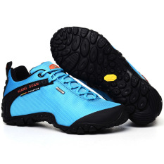 XIANG GUAN Wanita Pria Outdoor Sepatu Hiking Tahan Air Sepatu Trekking EUR Ukuran 36-39-Biru