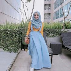 Overall Rok Wanita Acha Overall Bawahan Muslim Keren - Rok Muslimah Jumper Rok Muslim Bawahan Hits Muslim Dress Cantik