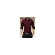 P233 Kemeja Pria Elegan Keren Macho Good Quality TAILOR SIZE LENGKAP