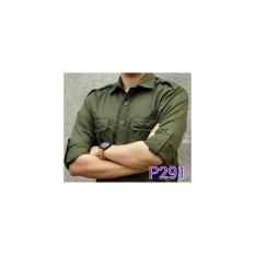 P291 Kemeja American Drill Pria Macho Bisa Modif- TAILOR SIZE LENGKAP