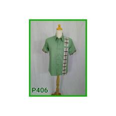 P406 Baju Pria Bisa Modifikasi Warna Kotak Pendek Tailor SIZE LENGKAP