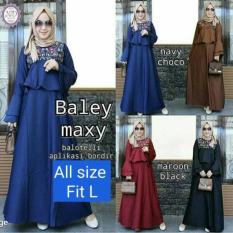 Pakaian Hijab Gaya Baru / Gamis Hitam / Dress Murah : Baley Maxy