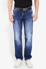 Pakaian Jeans Pria Emba Jeans Basic Update Fm 316 + Belt Hs Muda Diskon discount murah bazaar baju celana fashion brand branded