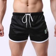 Pakaian Olahraga Pria: Celana Pendek Boxer Bahan Mesh/Jaring Breathable Quick Dry Untuk Jogging