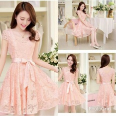 Pakaian Wanita Fashionable -Dress Brukat Anggun Salem