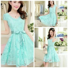 Pakaian Wanita Fashionable -Dress Brukat Anggun Tosca
