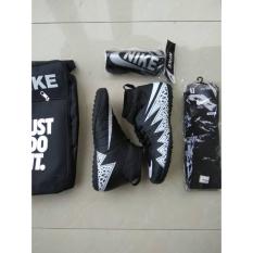 Paket komplit sepatu futsal tas, deker, kaos kaki joos