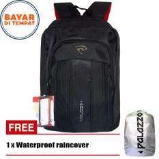 Palazzo Tas Ransel 18 Inchi 35429-18 Polyester Nylon Waterproof Original - Black + Raincover