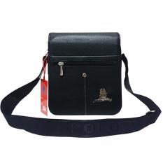 Polo Army Tas Selempang Kulit 0810M Original Black