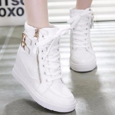 PALING DICARI SEPATU WANITA SEPATU BOOTS WANITA WEDGES WARNA PUTIH TERLARIS