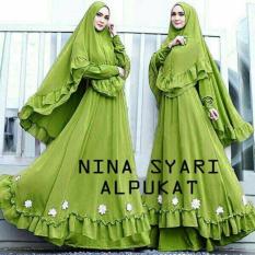 PALING MURAH GAMIS JUMBO NINA SYARI ALPUKAT