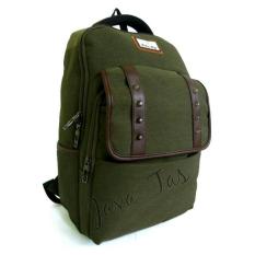 Palo Alto Tas Ransel JV_771 Green Army + Waterproof Raincover