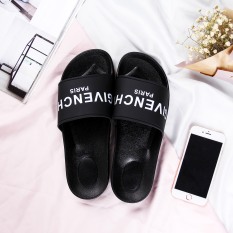 Sendal Pantai Plastik Sandal Jepit Karakter Pria (Putih Bahasa Inggris Huruf)