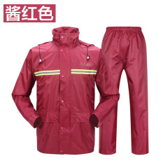 Paradise pria dan wanita dewasa hujan celana perpecahan jas hujan (Saus merah) baju wanita jaket wanita