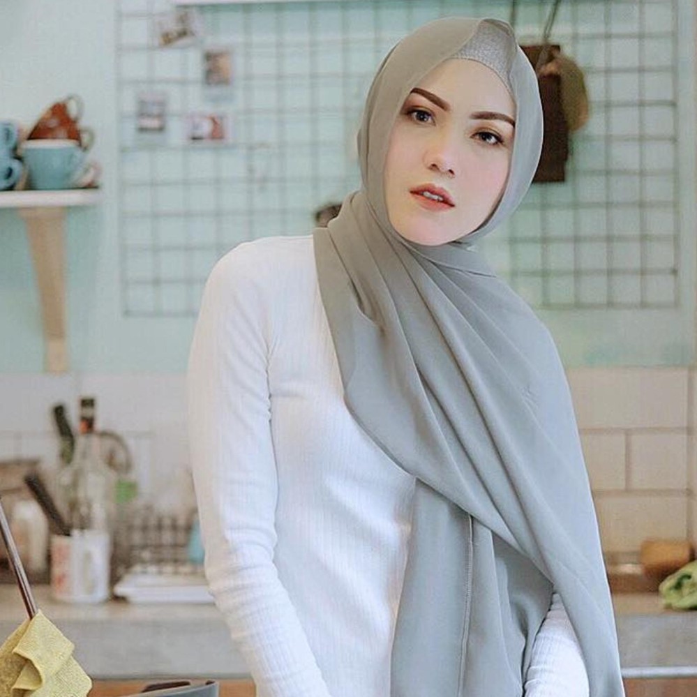 Pashmina Basic - Pasmina Polos Diamond The Paris