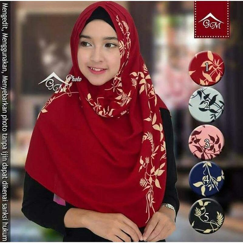 Pashmina Instan Pastan Motif