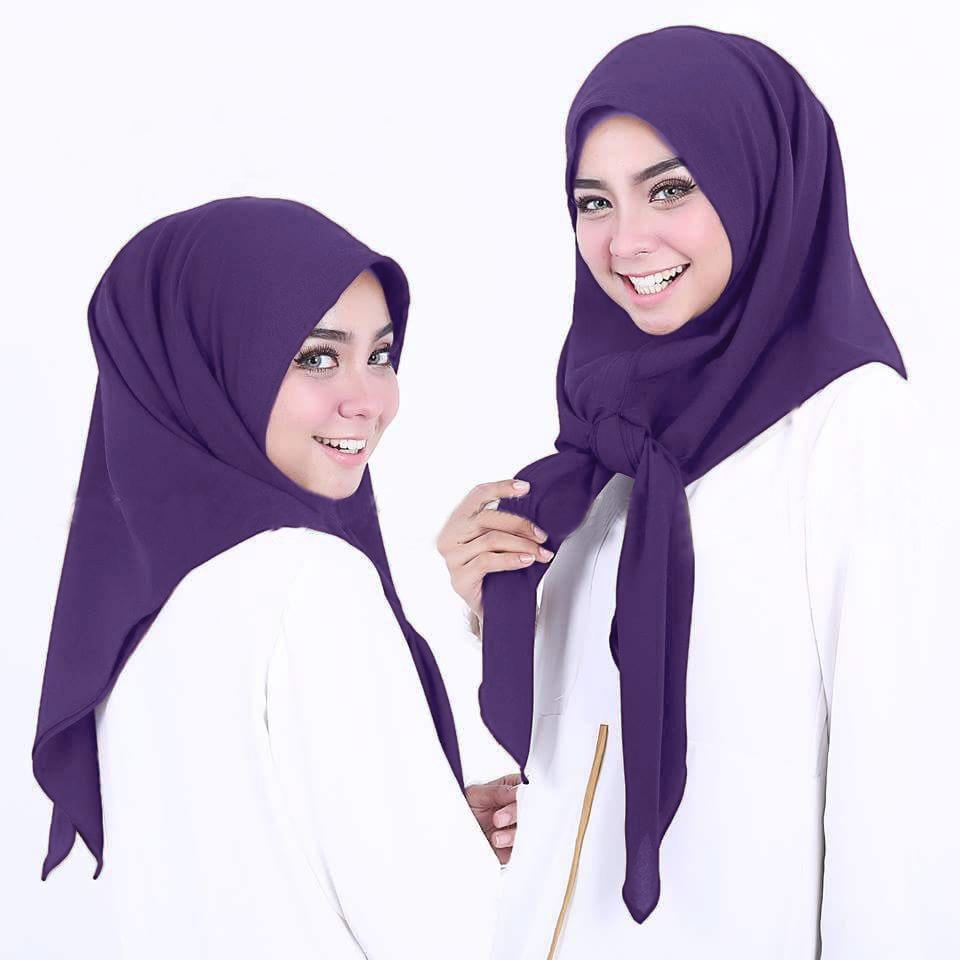 Pashmina Instan - Segiempat Instan - Hijab Jilbab Khimar Instan