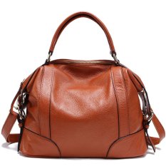 Pasta Womens Desain Sederhana Solf Kulit Lady Tote Bag Asli Kulit Sapi Online Women Handbags Beige DAF0YK (Warna: C6)-Intl