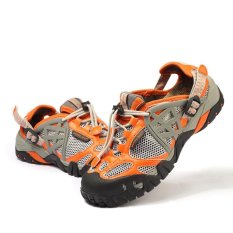Pathfidner Wanita Sandal Trail Waterproof Hiking Shoes Cahaya Mountain Pendakian Sepatu Wading Sepatu-oranye-Intl