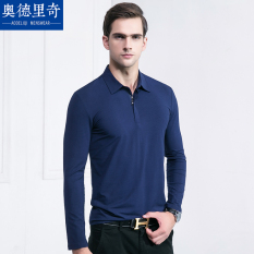 Polo Kaos Lengan Panjang Baju Atasan Pria Kain Katun Warna Polos