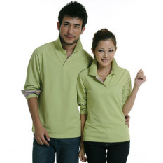 Polo Polo 2016 Model Baru Musim Semi Baju Wanita Formal Bersablon Kancing Membentuk Tubuh Versi Korea Lengan Panjang Warna Polos Bordir Baju Kaos