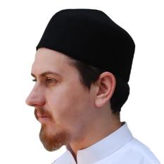 Peci Fez Hitam polos Bahan Faux Felt