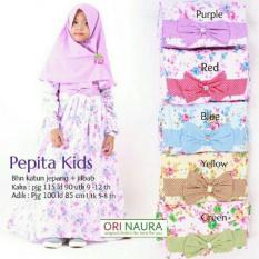 Pepita Kids Ori Naura- Gamis Anak Terbaru
