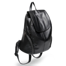 Tas Ransel Wanita Kain Oxford Santai Versi Korea (Hitam)